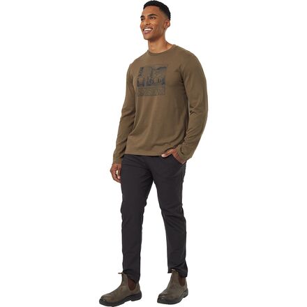 Tentree - Topography Stamp Long-Sleeve T-Shirt - Men's