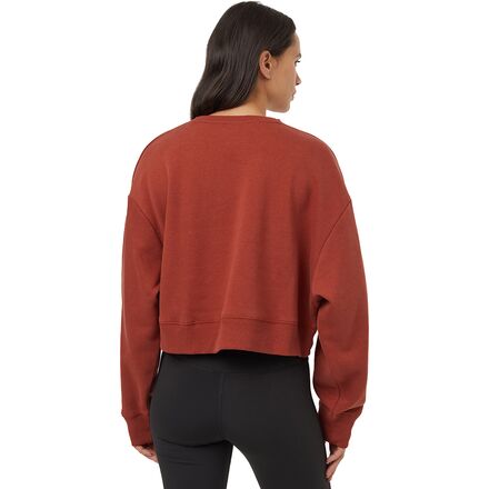 Tentree - TreeFleece Oversized Cropped Crew Sweatshirt - Women's