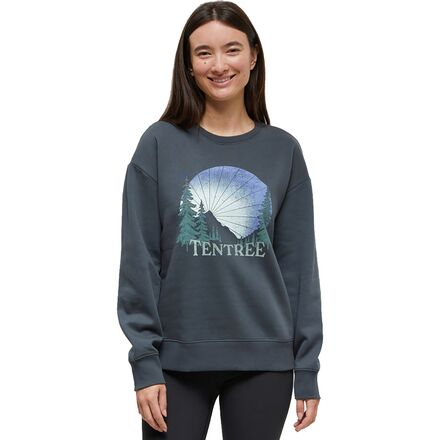 Tentree - Twilight Forest Crew Sweatshirt - Women's - Forest River Green/Frosty Green