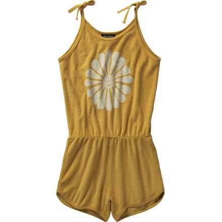 Tiny Whales - Flower Child Romper - Kids' - Sunshine Terry Cloth