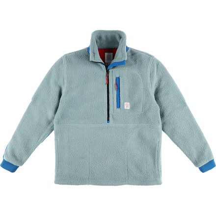 Topo Designs - Mountain Fleece Pullover Jacket - Men's - Slate Blue/Blue