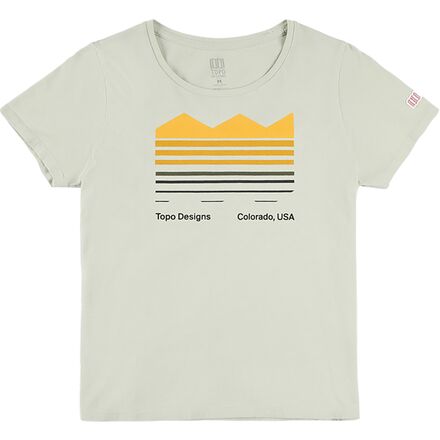 Topo Designs - Strata Map Short-Sleeve T-Shirt - Women's - Light Mint