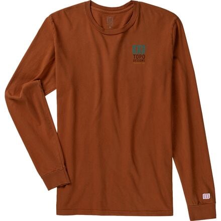 Topo Designs - Large Logo Long-Sleeve T-Shirt - Men's - Clay