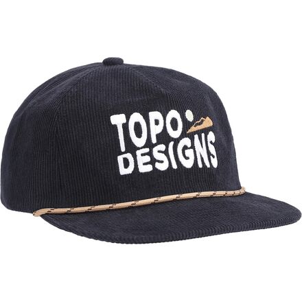 Topo Designs - Corduroy Trucker Hat - Black/Sunrise