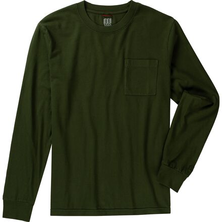 Topo Designs - Dirt Pocket Long-Sleeve T-Shirt - Men's - Olive