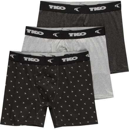 TKO - Underwear - Men's - 3-Pack - Heather Grey/Black/Dark Grey