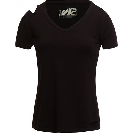 S2 - Solid Tee with Distressing - Women's