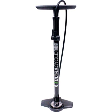 Thrust Steel Floorpump W/Gauge Max 160 Psi