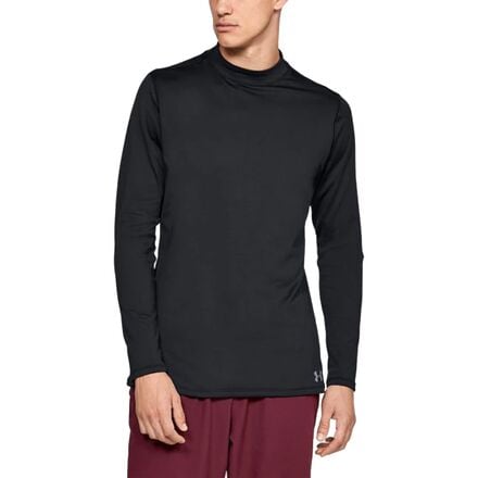 Under Armour - ColdGear Armour Mock Fitted Shirt - Men's - Black/Steel