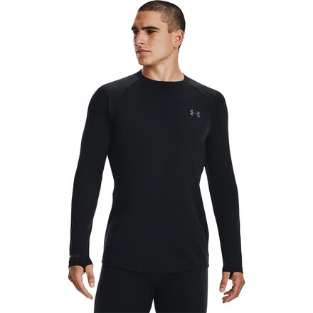 Under Armour - Packaged Base 2.0 Crew Top - Men's - Black/Pitch Gray