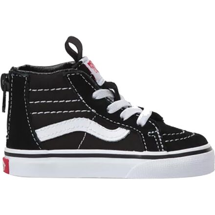 Vans - SK8-Hi Zip Skate Shoe - Toddlers' - Black/White