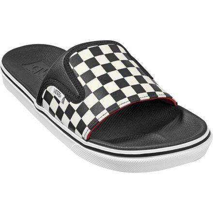 Vans - Ultracush Slide-On Sandal - Men's - (checkerboard) Black/True White