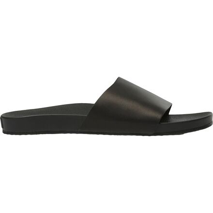 Vans - Decon Slide Sandal - Women's - (Leather) Black [LLT]