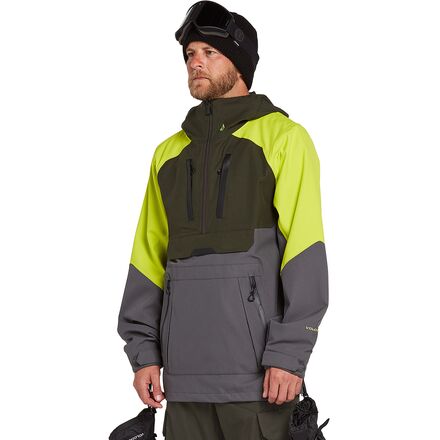 Volcom - Brighton Hooded Pullover Jacket - Men's - Dark Grey