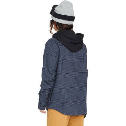 Volcom - Hooded Flannel Jacket - Women's