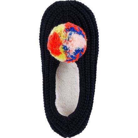 Marble Pom Knit Slipper