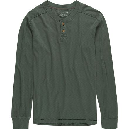 Vintage 1946 - Slub Garment Dyed Henley Shirt - Men's