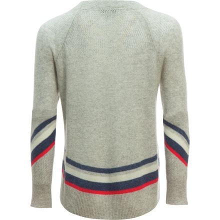 White + Warren - Mesh Striped Crewneck Sweater - Women's