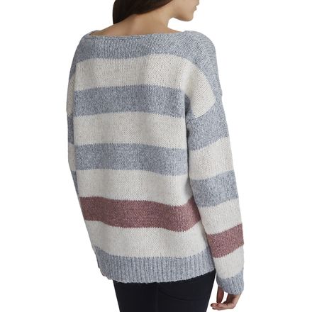 White + Warren - Bold Stripe Bateauneck Sweater - Women's