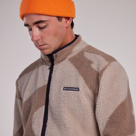 WHITESPACE - Cinchable Sherpa Fleece Zip-Up - Men's