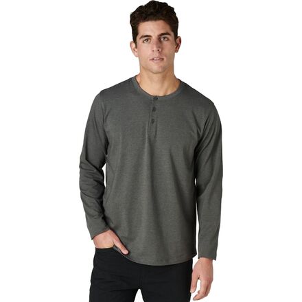 Western Rise - X Cotton Long-Sleeve Henley - Men's