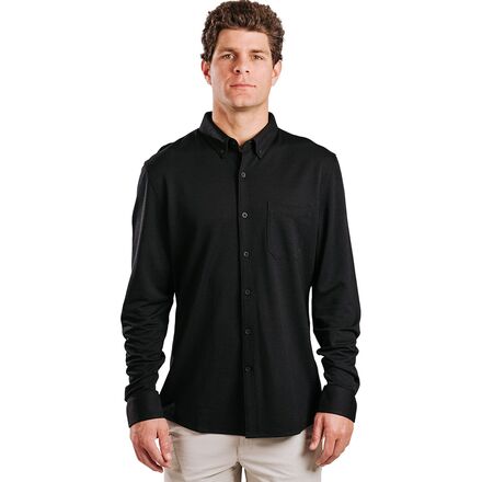 Western Rise - Limitless Merino Button-Down Shirt - Men's - Black
