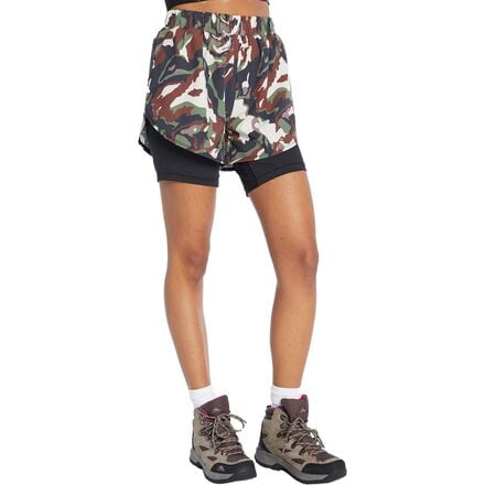 Year of Ours - Camo Terrain Short - Women's - Olive Camo