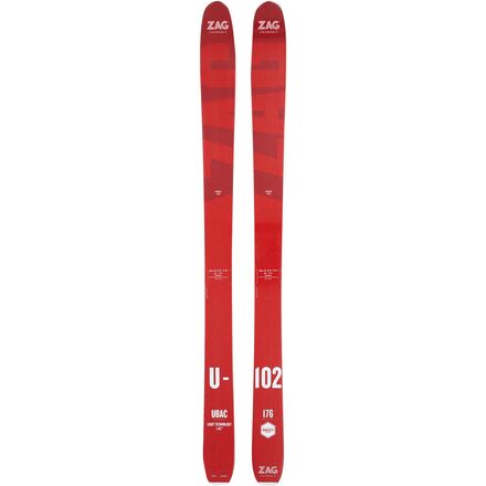Zag Skis - Ubac 102 Ski - 2023 - Red/White