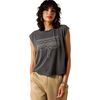 Ariat - Dallas Cropped T-Shirt - Women's - Charcoal Mineral Wash