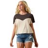 Ariat - Lucky Yoke Crop T-Shirt - Women's - Summer Sand/Raven
