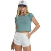 Billabong - Daily T-Shirt Short-Sleeve Knit Top - Women's - Blue Mist