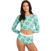 Billabong - Last Summer Crop Long-Sleeve Rashguard - Women's - Ocean Spray