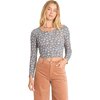 Billabong - Reese Long-Sleeve Thermal Top - Women's - Blue Smoke