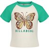 Billabong - Butterfly Stamp T-Shirt - Girls' - Gumdrop Green