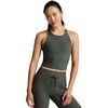 Beyond Yoga - Spacedye Refocus Cropped Tank Top - Women's - Dusty Forest Heather