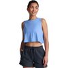 Beyond Yoga - Featherweight Minimal Cropped Tank - Women's - Flower Blue Heather