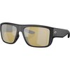 Costa - Taxman 580G Polarized Sunglasses - Matte Black/Sunrise Silver Mirror 580G