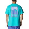 Bright Aqua/Bordered Beauty Graphic