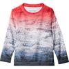 Columbia - Super Terminal Tackle Long-Sleeve Shirt - Toddler Boys' - Red Spark Deepsea Fade