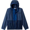 Columbia - Back Bowl II Hooded Windbreaker - Boys' - Dark Mountain/Coll Navy/Mountain Blue