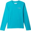 Columbia - Terminal Tackle PFG Fish Bars Long-sleeve Shirt - Boys' - Ocean Teal Graphic