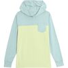 Free Fly - Colorblock Shade Hoodie - Kids' - Tropic Sea/Lime