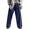 Free People - Days End Solar Linen Stripe Pant - Women's - Navy Combo