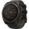 Carbon Gray DLC Titanium (Black/Pebble Gray Silicone Band)