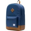 Navy/Tan Synthetic Leather