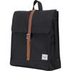 Black/Tan Synthetic Leather