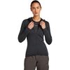 Icebreaker - Merino Blend 200 RealFleece Descender Zip Hoodie - Women's - Jet Heather/Black/Cb