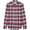 JACHS - Red and Navy Plaid Flannel - Men's 