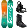 Jones Snowboards - Prodigy Snowboard + J1 Binding + Head Jr BOA Boot - Kids' - Orange/Teal-135cm