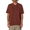 Katin - Blake Knit Button Up Shirt - Men's - Mahogany